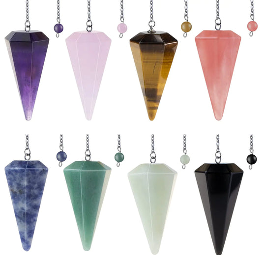 Pendulum Crystal for Meditation and Chakra Energy Balance